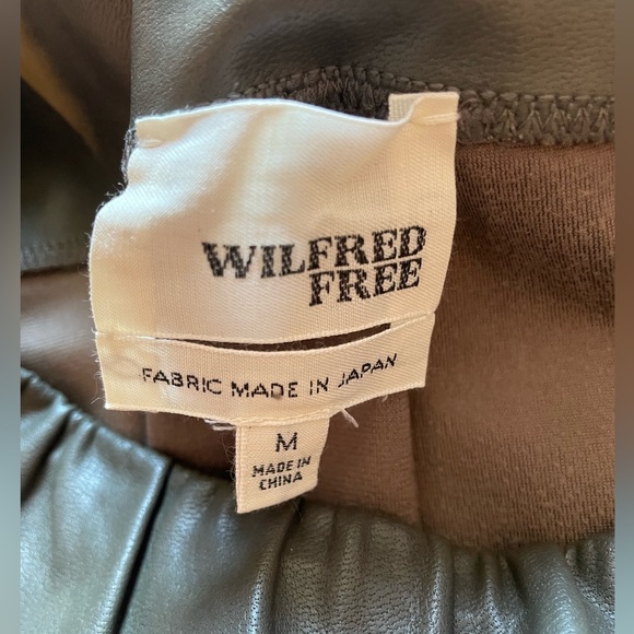 Wilfred Free Gray/Green Faux Leather Leggings - Picture 4 of 10